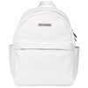 White small leather women's backpack elegant backpack A5 Beltimore P15