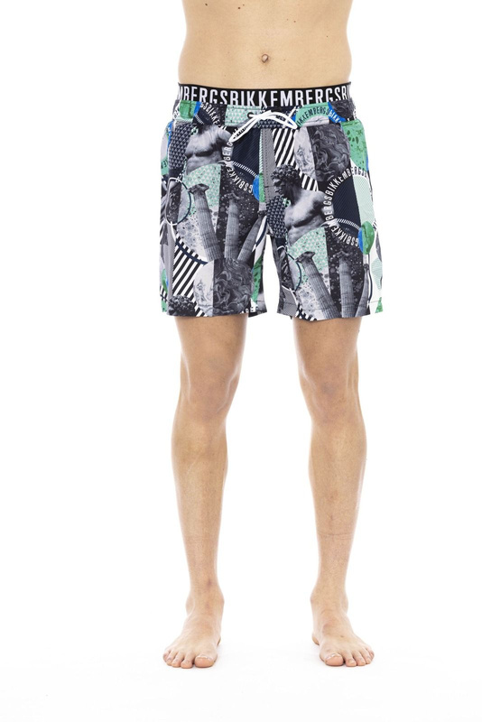 Swimwear Marke Bikkembergs Beachwear Modell BKK1MBM15 Farbe Schwarz. Bekleidung Herren. Saison: