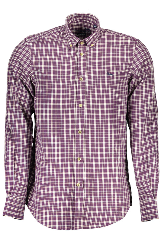 HARMONT &amp; BLAINE MEN&#39;S LONG SLEEVE SHIRT PURPLE