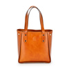 Large shoulder bag women's leather shopperbag