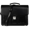 Black men's briefcase Beltimore briefcase elegant roomy leather J16