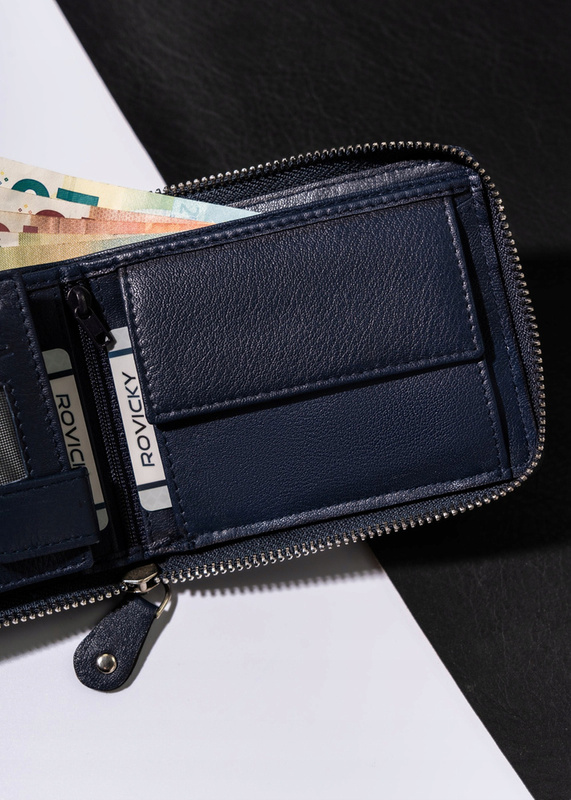 Men's Leather Zipper Wallet with RFID Always Wild