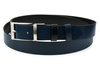 Men's reversible leather belt black and navy blue BELTIMORE A74 : Colors - black, Strap size - r.85-100 cm