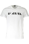 DIESEL WHITE MEN&#39;S SHORT SLEEVE T-SHIRT