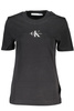 CALVIN KLEIN SCHWARZES DAMEN-KURZARM-T-SHIRT