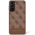 Guess GUHCS23LG4GLBR S23 Ultra S918 brązowy/brown hardcase 4G Stripe Collection