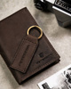 Leather wallet & key ring set PETERSON PTN SET-M-1542