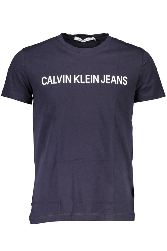 CALVIN KLEIN T-SHIRT Z KRÓTKIM RĘKAWEM MĘSKI NIEBIESKI