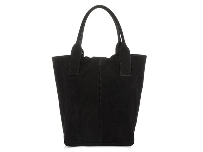 Large leather bag large A4 bag with sachet Black L82