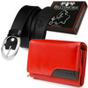 Women's Premium Leather Belt Wallet Set P47