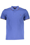 HARMONT &amp; BLAINE MEN&#39;S SHORT SLEEVED POLO SHIRT BLUE