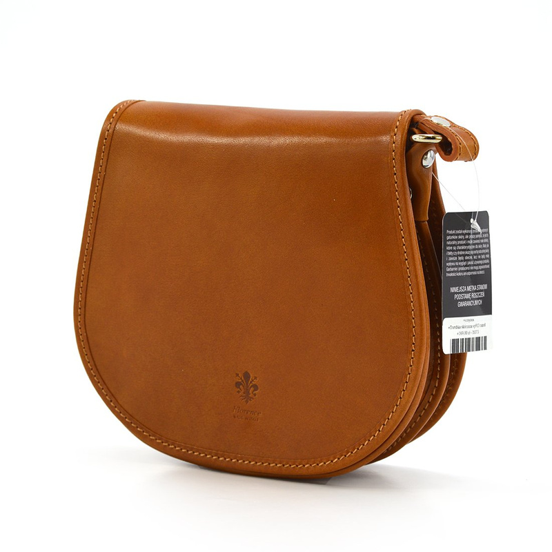 Classic unique women's leather messenger bag