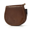 Classic unique women's leather messenger bag