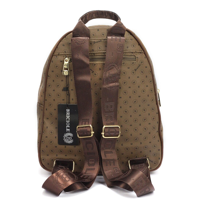 Stylish women's backpack made of eco-leather with the BRICIOLE logo