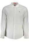 TOMMY HILFIGER MEN&#39;S WHITE LONG SLEEVE SHIRT