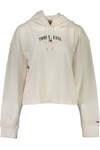 TOMMY HILFIGER WOMEN&#39;S WHITE SWEATSHIRT WITHOUT ZIP