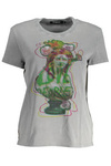 DESIGUAL WOMEN&#39;S SHORT SLEEVE T-SHIRT GRAY