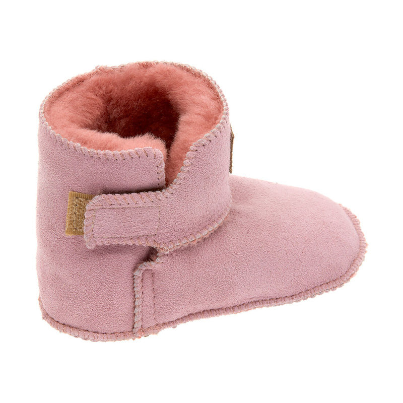 KIKO children's leather slip-on insulated slippers