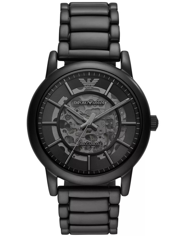 Zegarek męski EMPORIO ARMANI SKELETON AUTOMATIC AR60042 (zi055c)