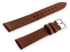 W107 leather watch strap - brown/sr. 16mm