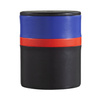 High jar case Colorful Mirò by DUDU made in leather with cap. You can add it in your home or on office desk thanks versatile design.