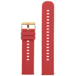 U27 rubber watch strap - red/gold - 18mm