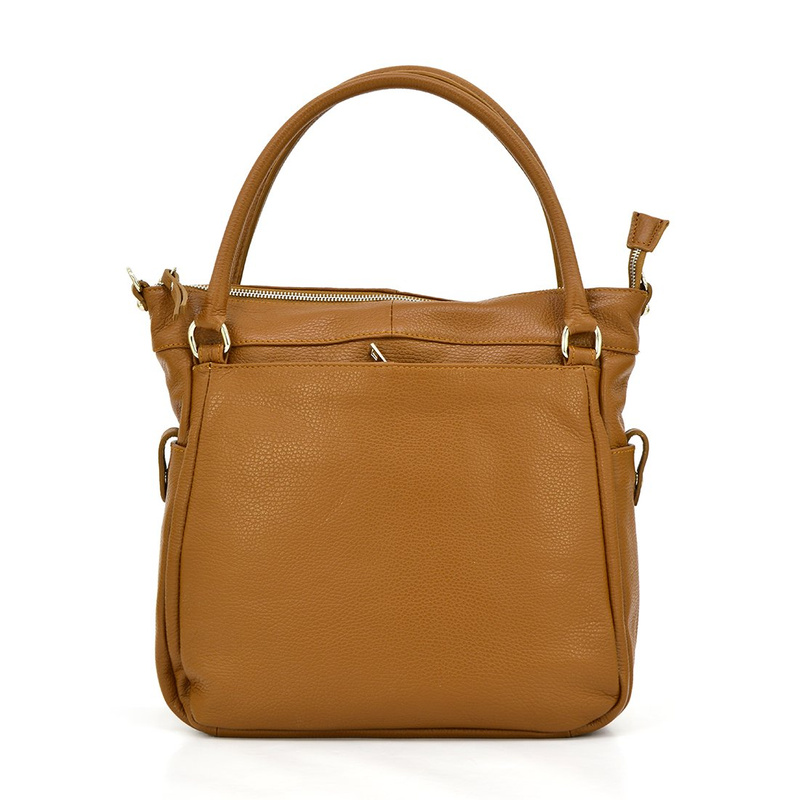 Classic, beautiful, roomy leather women's shopper bag