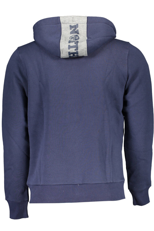 NORTH SAILS MEN'S BLUE ZIPPED SWEATSHIRT