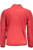 GIAN MARCO VENTURI MEN&#39;S RED ZIP SWEATSHIRT