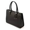 Leather large women's hand-held shoulder bag