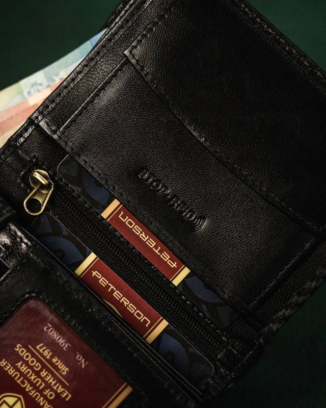 Leather's wallet RFID PETERSON PTN 317-CA