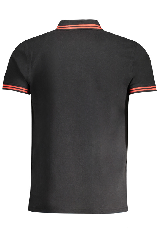 CAVALLI CLASS HERREN-KURZÄRMELIGES POLOSHIRT SCHWARZ