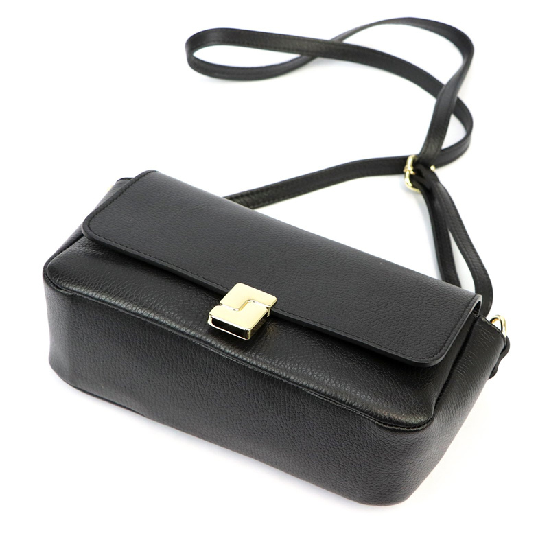 Leather elegant women's crossbody messenger bag