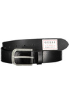 GUESS JEANS MEN'S LEATHER BELT BLACK