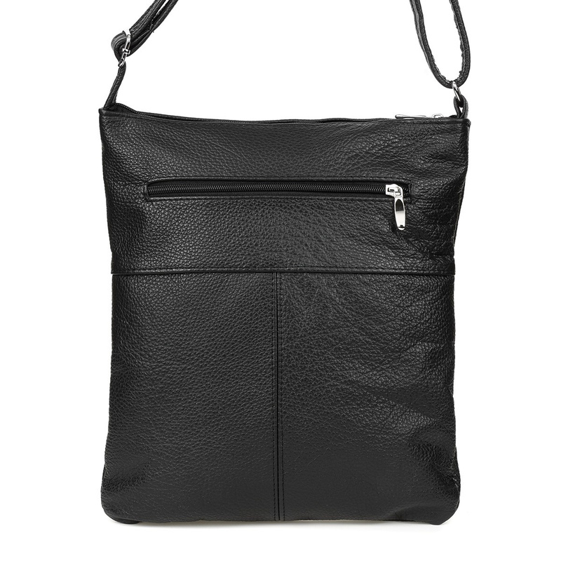 Damenleder Handtasche Beltimore Black A4 934 Leder