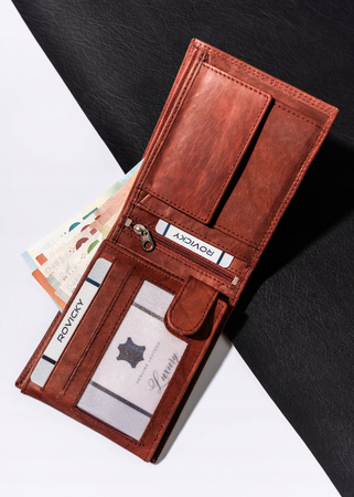 Men's leather foldable wallet by Always Wild