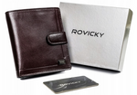 Men's genuine leather wallet Rovicky PC-106L-BAR