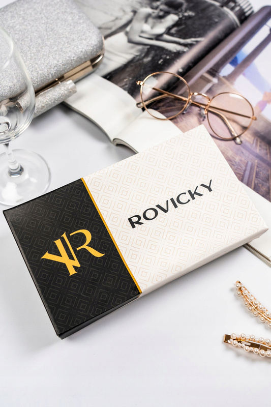 Große, gesteppte, elegante Damenbrieftasche von Rovicky