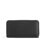 DUDU Large woman's coloured RFID wallet in leather with zip around