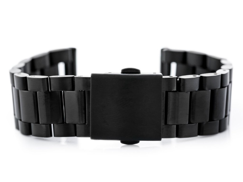 Pacific Model 1 solid bracelet - black 20mm