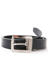 GIANFRANCO FERRE MEN&#39;S BLACK LEATHER BELT