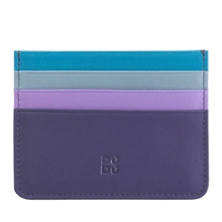 Credit card holder multicolor by DUDU made in soft calfskin Nappa leather with 6 pockets. Ultra slim design, only 4 mm, and unique lightness