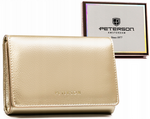 Leatherette wallet RFID PETERSON PTN 013-HRH