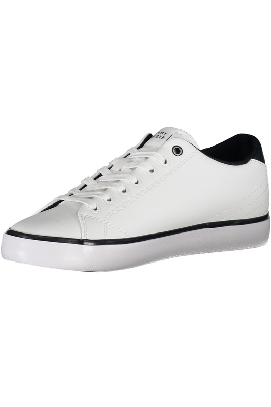 TOMMY HILFIGER MEN&#39;S WHITE SPORTS SHOES