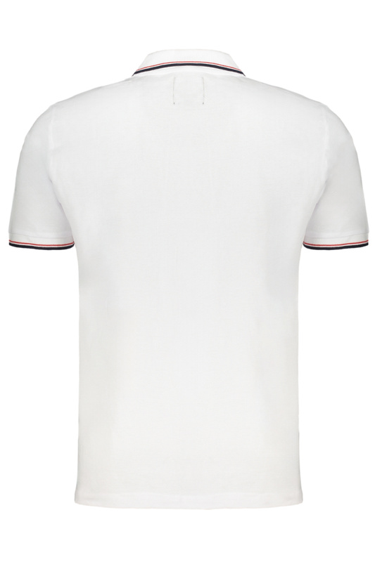 GIAN MARCO VENTURI MEN&#39;S WHITE SHORT SLEEVED POLO SHIRT