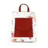 Elegant women's luxury leather backpack flowers