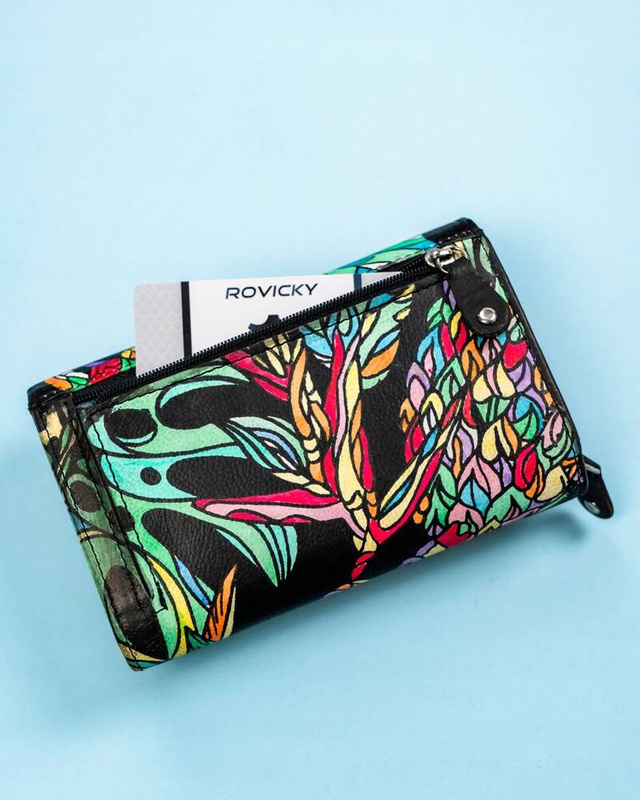 Leather wallet RFID ROVICKY R-N0493-ART