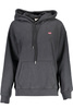 LEVI&#39;S SWEATSHIRT WITHOUT ZIP WOMAN BLACK