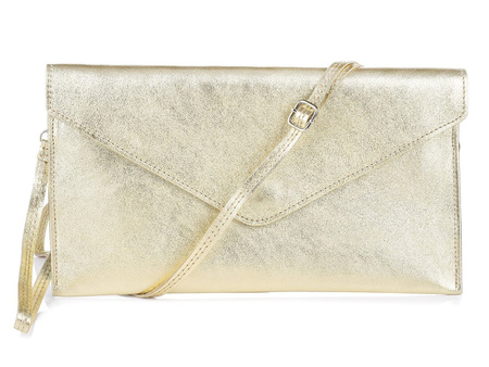 Pistachio Italian Leather Suede Evening Clutch Bag N12