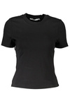 CALVIN KLEIN WOMEN&#39;S SHORT SLEEVE T-SHIRT BLACK